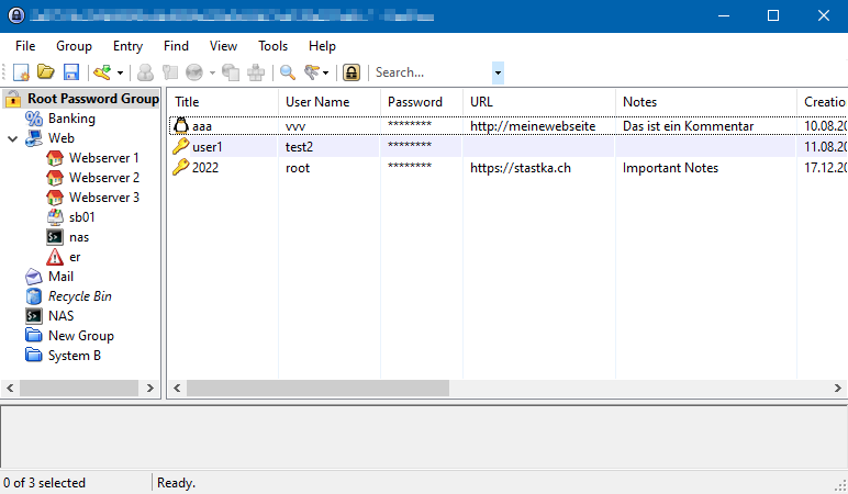 Windows Client Passwort Manager