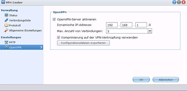 Synology VPN-Center